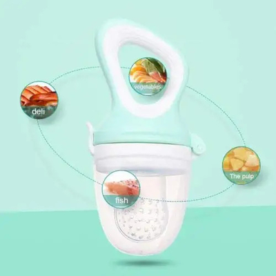 বোনাস 3pcs সিলিকন থলি শিশুর খাওয়ানোর জন্য তাজা ফলের ফিডার