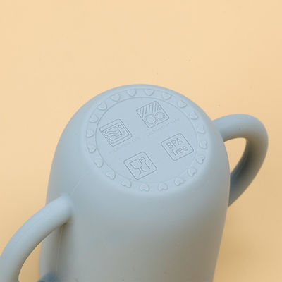 ঢাকনা সহ স্মেল প্রুফ সিলিকন স্ট্র কাপ নন প্লাস্টিক আনব্রেকেবল বিপিএ ফ্রি